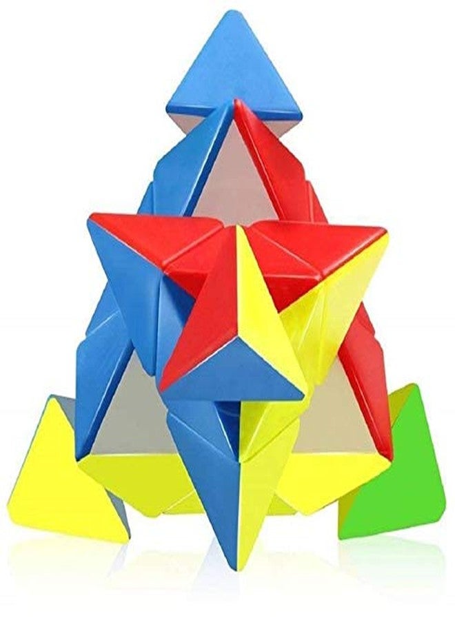 Nabhya PYRAMINX STICKERLESS Cube Magic Speed Cube (Multicolour) - Image 2